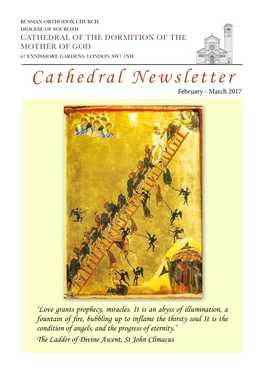 Cathedral Newsletter February - Мarch 2017