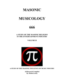 Masonic Musicology