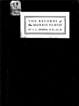 The Records of the Morris Family