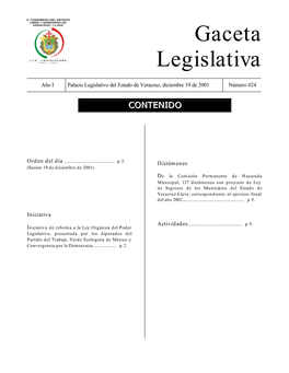 Gaceta Legislativa