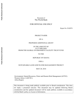 World Bank Document