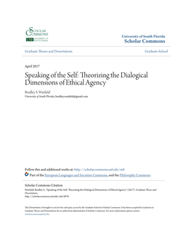 Theorizing the Dialogical Dimensions of Ethical Agency Bradley S