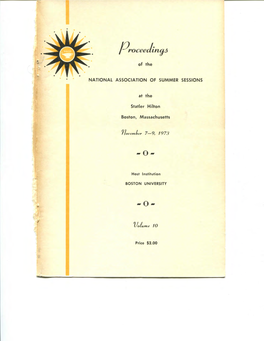 1973 – 10 Th Annual Conference Meeting Program