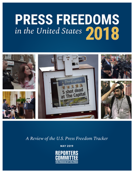 PRESS FREEDOMS in the United States 2018