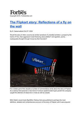 The Flipkart Story: Reflections of a Fly on the Wall