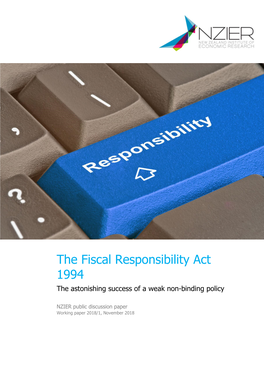 The Fiscal Responsibility Act 1994 the Astonishing Success of a Weak Non-Binding Policy