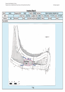 Democratic Socialist Republic of Sri Lanka Preparatory Survey on Landslide Disaster Protection Project of the National Road Network Phase 2 Final Report-Appendix 4