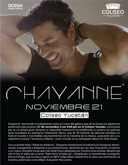 Press Kit CHAYANNE