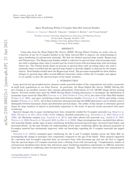 Space Weathering Within C-Complex Main Belt Asteroid Families