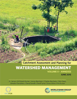 Volume II-Annexes Catchment Assessment and Planning
