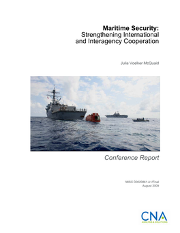 Maritime Security: Strengthening International and Interagency Cooperation