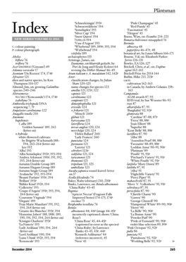 The Plantsman, December 2014: Index