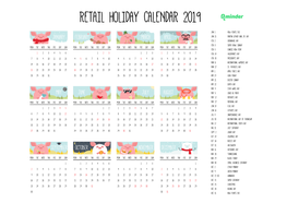 Retail Holiday Calendar 2019