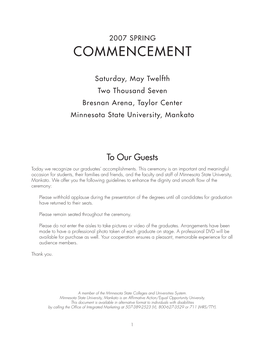 Commencement