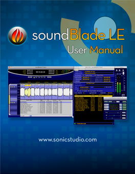 Soundblade 2.0 LE — User Manual