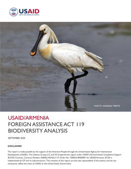 Armenia: Foreign Assistance ACT 119 Biodiversity Analysis
