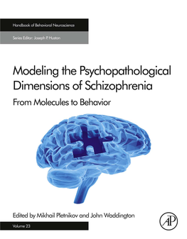 MODELING the PSYCHOPATHOLOGICAL DIMENSIONS of SCHIZOPHRENIA This Page Intentionally Left Blank