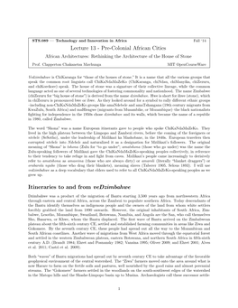 Pre-Colonial African Cities African Architectures: Rethinking the Architecture of the House of Stone