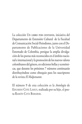 Poesía 9 Eduardo Cote