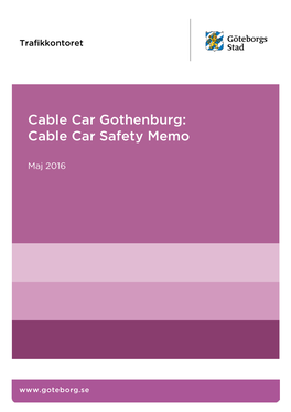 Cable Car Safety Memo