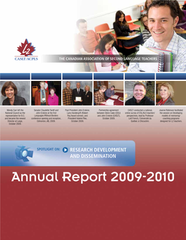 Annual Report 2009-2010 Research Development and Dissemination Research Development