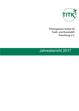 Jahresbericht TITK 2017