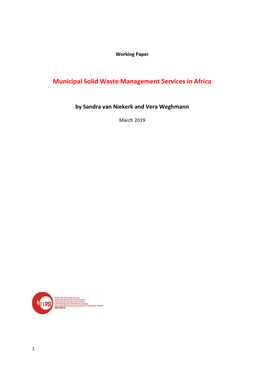 Municipal Solid Waste Management Services in Africa