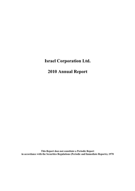 The Israel Corporation Financial Statments Dec 99