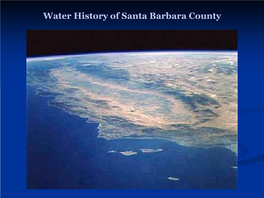 Water History of Santa Barbara County