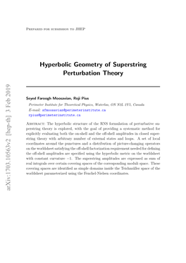 Hyperbolic Geometry of Superstring Perturbation Theory