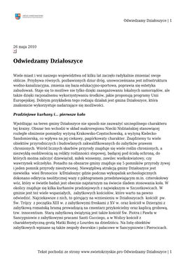 Odwiedzamy Działoszyce | 1