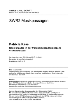 SWR2 Musikpassagen