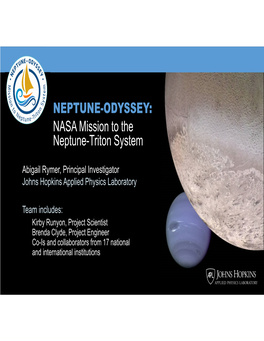 NEPTUNE-ODYSSEY: NASA Mission to the Neptune-Triton System