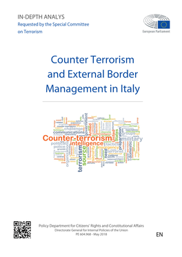 Counter Terrorism and External Border Management in Italy