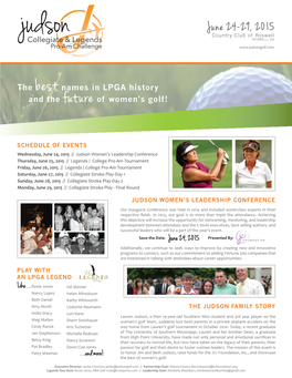 June 24-29, 2015 Country Club of Roswell ROSWELL, GA