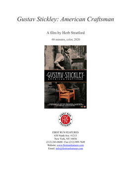 Gustav Stickley Press