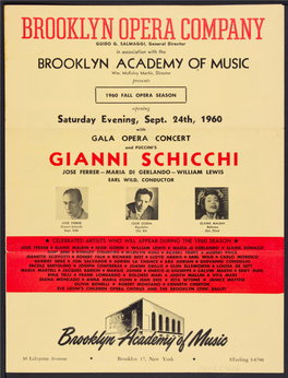 GIANNI SCHI CHI JOSE FERRER - MARIA Dl GERLANDO- WILLIAM LEWIS EARL WILD, CONDUCTOR