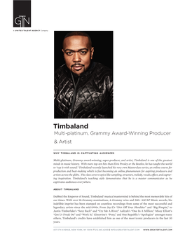 Timbaland Bio Draft 7.25.19