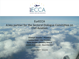 Eurecca a Key Partner for the Sectoral Dialogue Committee on Civil Aviation