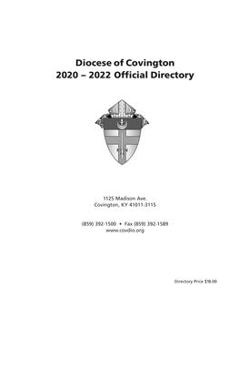 Diocese of Covington 2020 – 2022 Official Directory