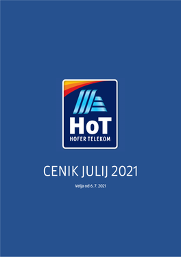 Cenik Julij 2021