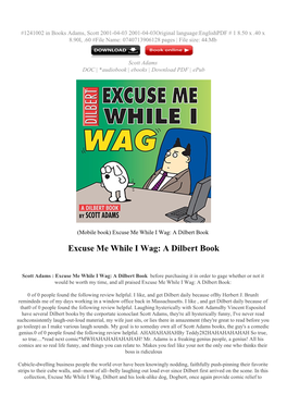 Excuse Me While I Wag: a Dilbert Book