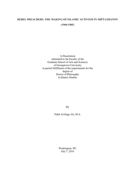 Chapter 1 — Becoming Poor: Deprivation and Religious Decline in Shī‘Ī Lebanon (1920-1960)