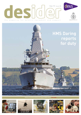 HMS Daring Reports for Duty