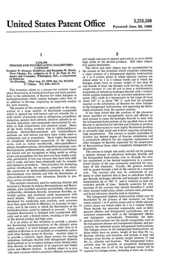 United States Patent Office Patented June 28, 1966