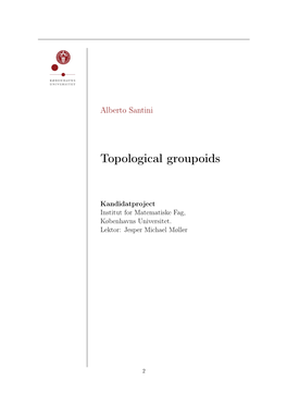 Topological Groupoids