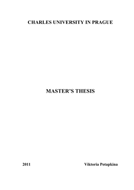 Master's Thesis