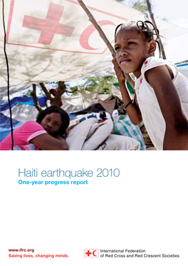 Haiti Earthquake 2010 One-Year Progress Report