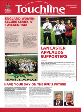 Lancaster Applauds Supporters