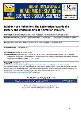 Rubber Hose Animation: the Exploration Towards the History and Understanding of Animation Industry